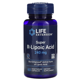 沿寿LIFE EXTENSION Super R-Lipoic Acid  超级硫辛酸 60粒/瓶