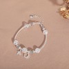 「天然水晶」巴度简约水晶手链 白爆花月光石星星月亮情侣礼物手饰时尚饰品 商品缩略图0