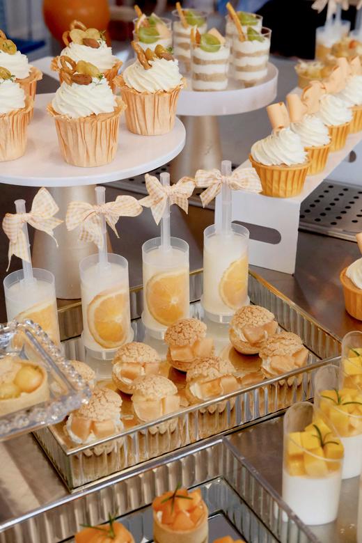 橙白系开业甜品台 商品图3