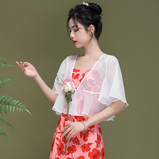 优雅清凉，女装披肩旗袍外搭吊带裙外搭OY-21096 商品图4