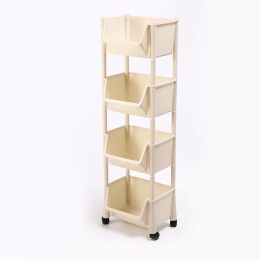 桌下收纳塑料书桌绘本置物架卧室客厅零食收纳儿童小推车 商品图4