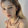 OKBA60291欧美法式小众轻奢淡水珍珠锁骨925银镶钻扣项链 商品缩略图2