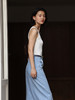 HeyDress法式V领吊带背心女夏季交叠设计感修身坑条无袖别致上衣 商品缩略图0
