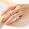 「数款可选」细2mm迷你S925银天然彩虹碧玺戒指戒子珍珠水晶质感祝福好运时尚饰品 商品缩略图3