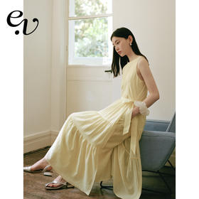 Even Vintage| 优雅气质 原创法式仙女系带温柔收腰连衣裙