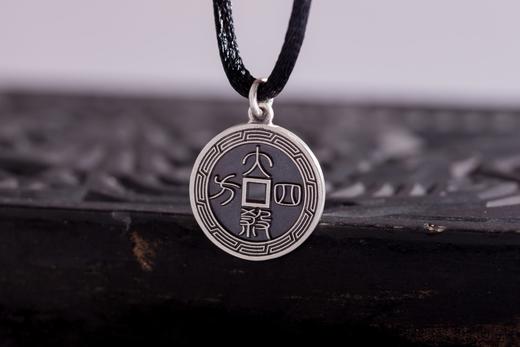 矩德泉坊 纯银手作   逢赌必赢大杀四方（1.7厘米挂扣版）659 商品图6