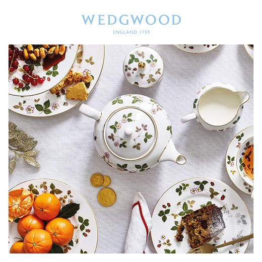 【WEDGWOOD】威基伍德野草莓带盖马克杯骨瓷水杯茶杯欧式咖啡杯杯子 商品图3