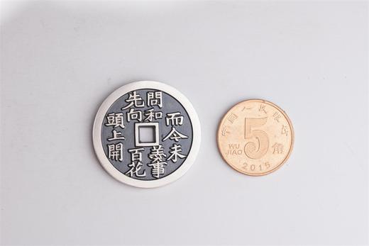 矩德泉坊 纯银手作   梅兰竹菊（梅花2.8厘米版）672 商品图7