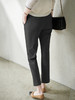 YX【现货7天】休闲裤女烟管裤春季2024新款卡其色直筒裤西装裤九分裤长裤子 商品缩略图3