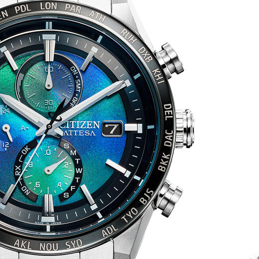 西铁城/CITIZEN蓝色海洋系列ATTESA系列舒博钛海蓝表盘商务电波男士手表 AT8188-64L 商品图10