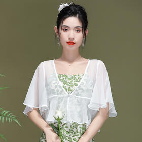 优雅清凉，女装披肩旗袍外搭吊带裙外搭OY-21096