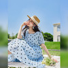 VICTORIA&VERA夏季新款超仙森系初恋温柔风遮肚子减龄波点泡泡袖法式连衣裙 商品缩略图2