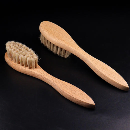 榉木猪毛刷手柄刷清洁刷鞋刷上油打蜡刷 商品图0
