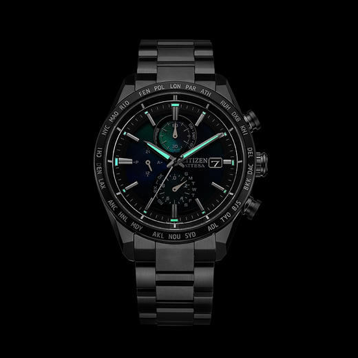 西铁城/CITIZEN蓝色海洋系列ATTESA系列舒博钛海蓝表盘商务电波男士手表 AT8188-64L 商品图11