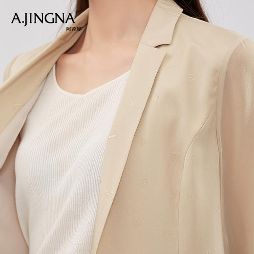 【商场同款】阿菁娜复古港风宽松设计感西装外套A28C208013 商品图3