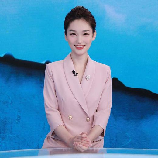 IWY/粉色播音主持人正装女七分袖夏季职业装气质艺考高级设计西装Q873 商品图0