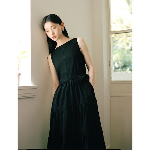 Even Vintage| 优雅气质 原创法式仙女系带温柔收腰连衣裙 商品图3