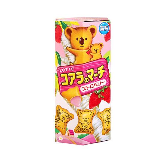 乐天小熊草莓味夹心饼干37g/盒 商品图0