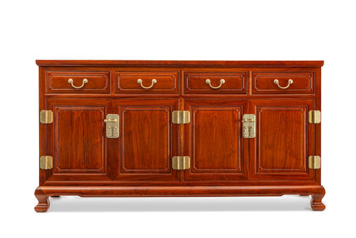 红桥红  家具严选  缅甸花梨（大果紫檀）【158 明式四抽屉 餐边柜】 商品图0