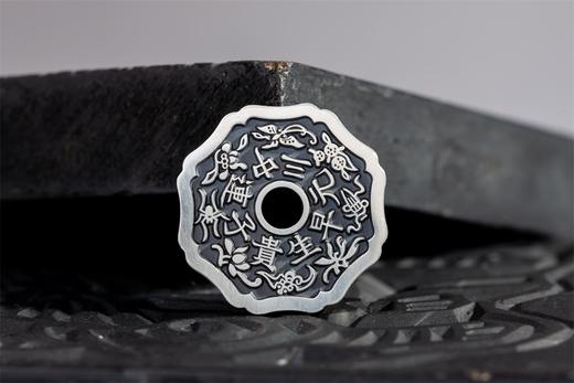 矩德泉坊 纯银手作   连中三元早生贵子（花边2.7厘米版）669 商品图5