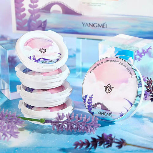 扬美流彩雾光柔滑气垫BB霜带替换装遮瑕隔离打底保湿粉底彩妆套盒 商品图2