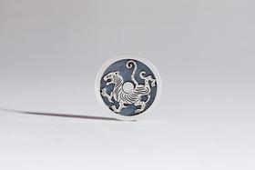 矩德泉坊 纯银手作    四灵挂坠（白虎2.8厘米版）686