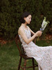 HeyDress法式油画印花吊带连衣裙女夏季复古高腰气质天丝碎花裙子 商品缩略图3