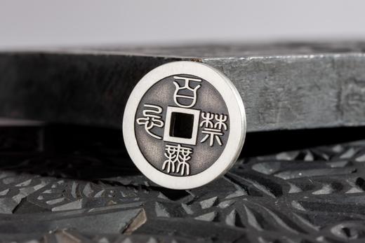 矩德泉坊 纯银手作  天官赐福百无禁忌（2.8厘米版）661 商品图6