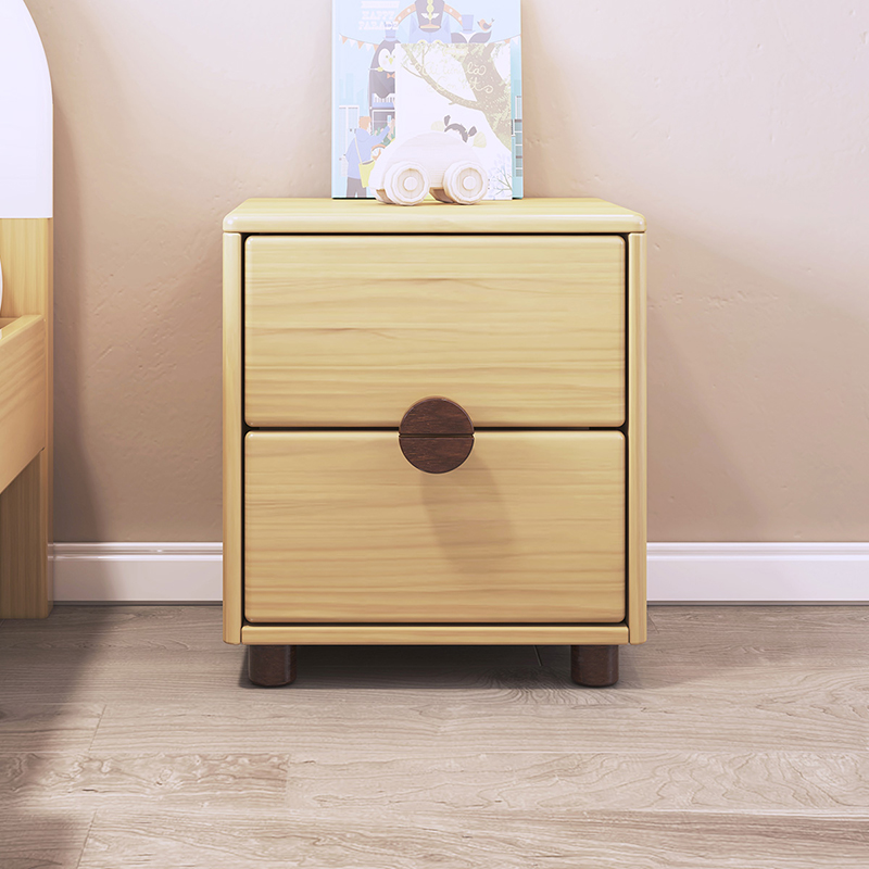 喜梦宝床头柜储物柜双抽分区收纳柜现代简约置物柜可可熊系列
