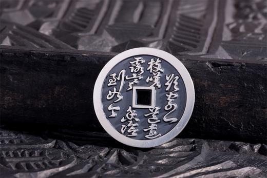 矩德泉坊 纯银手作   梅兰竹菊（兰花2.8厘米版）673 商品图3