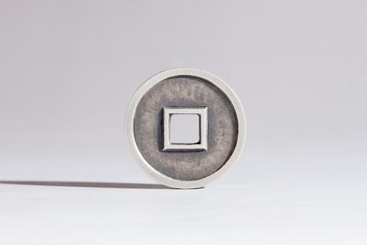 矩德泉坊 纯银手作   大吉（3.3厘米手雕版）667 商品图1