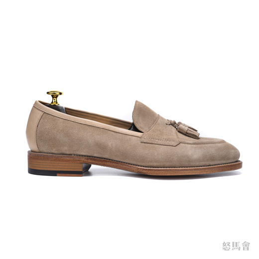 PORTLAND 手工固特异英国小牛绒卡其色流苏乐福鞋 商品图4