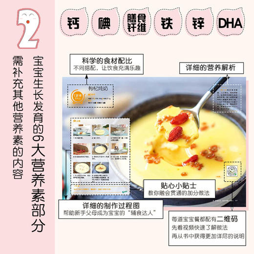 跟着拾爸做辅食按功效加强篇 30分钟搞定宝宝爱吃的营养餐 拾味爸爸 著 育儿家教 商品图2