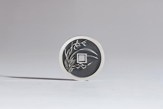 矩德泉坊 纯银手作   梅兰竹菊（兰花2.8厘米版）673 商品图2