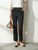 YX【现货7天】休闲裤女烟管裤春季2024新款卡其色直筒裤西装裤九分裤长裤子 商品缩略图2