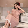 【薄款睡裙韩版ins风宽松2023夏季新款】夏天新款家居服中长裙连体，宽松舒适，中长裙连体设计，简约不失优雅。享受清凉夏日，从此告别闷热。 商品缩略图5