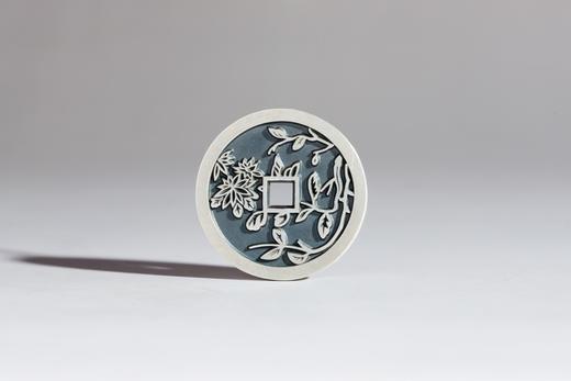矩德泉坊 纯银手作  梅兰竹菊（菊花2.8厘米版）675 商品图1