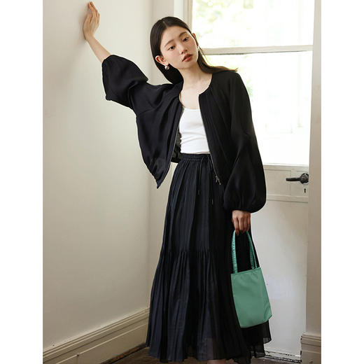 Even Vintage| 精致唯美 法式半透明面纱百褶蓬蓬裙半身裙女夏季 商品图2