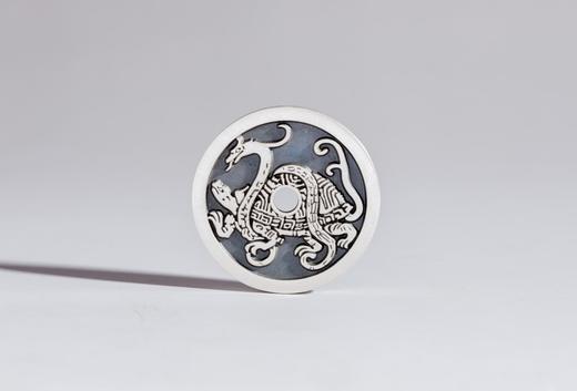 矩德泉坊 纯银手作   四灵挂坠（玄武2.8厘米版）684 商品图0