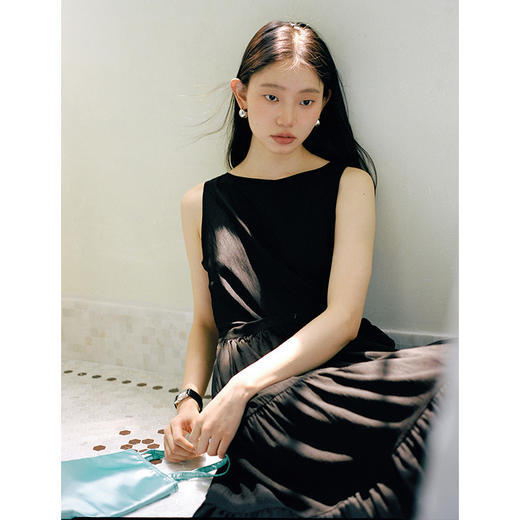 Even Vintage| 优雅气质 原创法式仙女系带温柔收腰连衣裙 商品图1