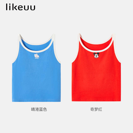 【亲友】likeuuIP儿童米奇系列柔软透气bra- in背心女童发育期LG2231021 商品图4