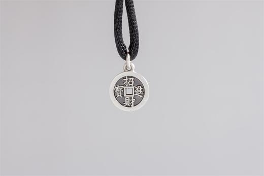 矩德泉坊 纯银手作   招财进宝黄金万两（1.2厘米挂扣版）670 商品图0