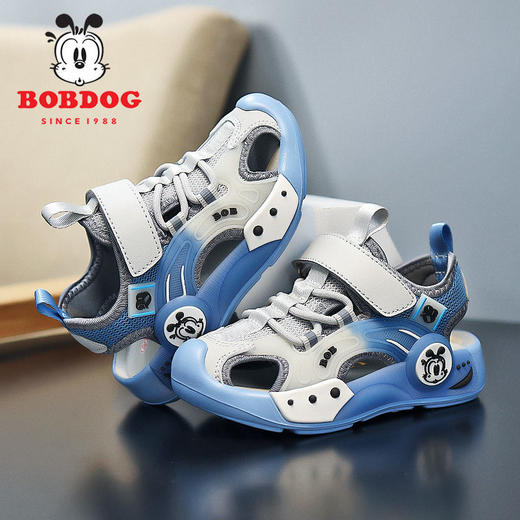 DD-巴布豆男童凉鞋2023夏季新款儿童包头大童沙滩鞋小男孩软底休闲鞋 商品图6