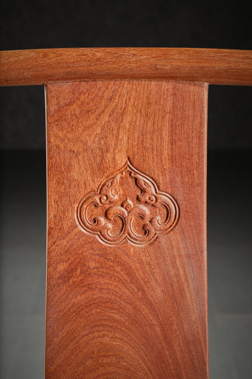 红桥红  家具严选  缅甸花梨（大果紫檀）【嘉木堂 矮靠背 南官帽椅】 商品图2