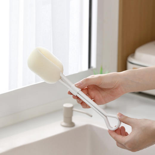 FaSoLa 长柄家用杯刷洗杯刷清洁刷无死角海绵刷子奶瓶刷可替换 商品图6