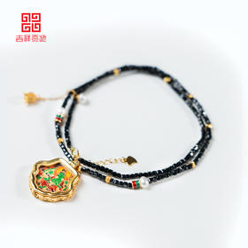 吉祥天地 绿度母尖晶石项链
