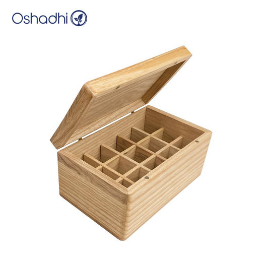 Oshadhi单方精油白蜡木木盒 15孔收纳盒 精油木箱 精油赠品 商品图1