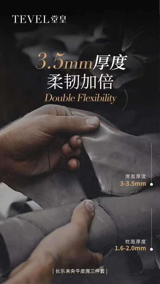 6F【堂皇】 长乐未央牛皮席三件套 商品图5