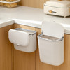 FaSoLa 厨房垃圾桶挂式家用带盖橱柜门壁挂式厨余垃圾筒悬挂式卫生间厕所 商品缩略图3