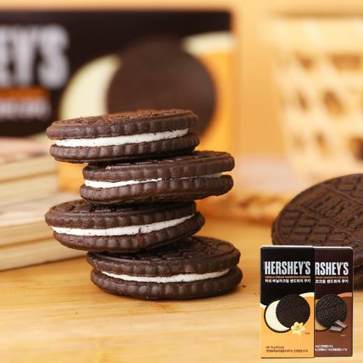 韩国好时巧克力/香草味夹心曲奇饼干75g 片片酥香层层美味独立包装 053122/053123 商品图2